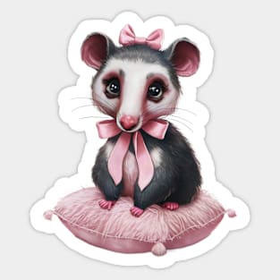 Coquette Possum Sticker